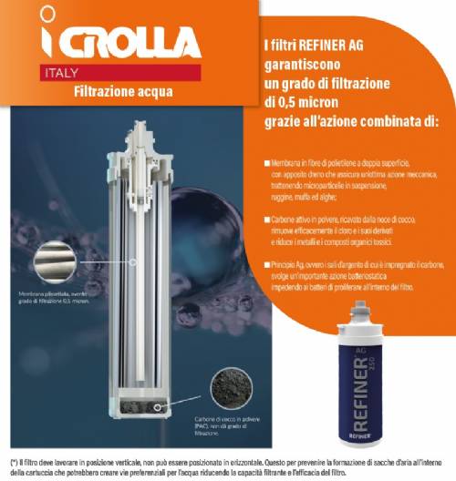 CROLLA 10981.BN MISCELATORE A 3 VIE CON KIT FILTRAZIONE NICKEL SPAZZOLATO
