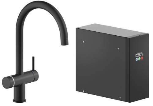 NOBILI LV0K133/AIOBM SISTEMA ALL-IN-ONE SORGENTE FRIZZA & BOLLENTE NERO OPACO