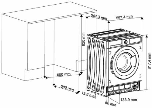 DAEWOO WM-IC8514W0AIT LAVATRICE A CARICA FRONTALE 8 KG