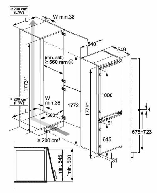 AEG NSC7C181DS frigo combinato