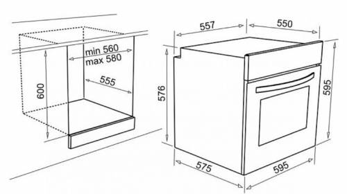 Elleci FMPP60279NS -Forno PLANOPLUS60 M79 NUVOLA
