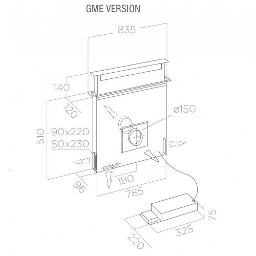 Elica PANDORA GME BL/A/90 - PRF0120981 cappa