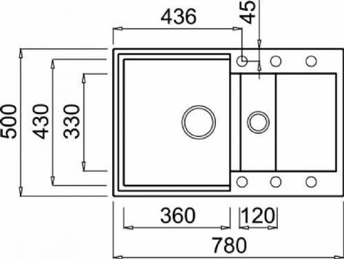 Elleci LMY32579 EASY 325 lavello