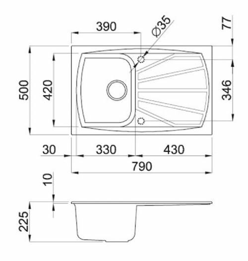Elleci LGL30052 LIVING 300 lavello