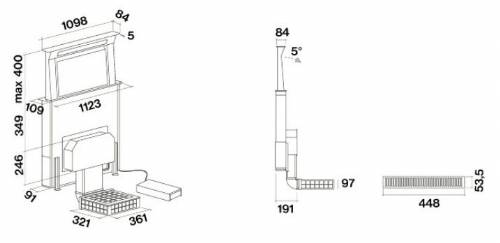 Falmec DOWNDRAFT NERA cappa 90 cm