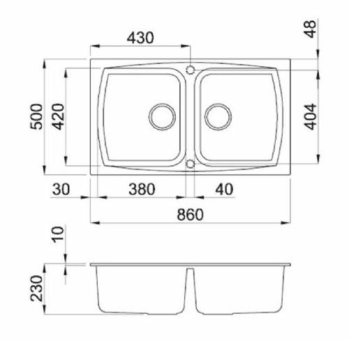 Elleci LGL45051 LIVING 450 lavello