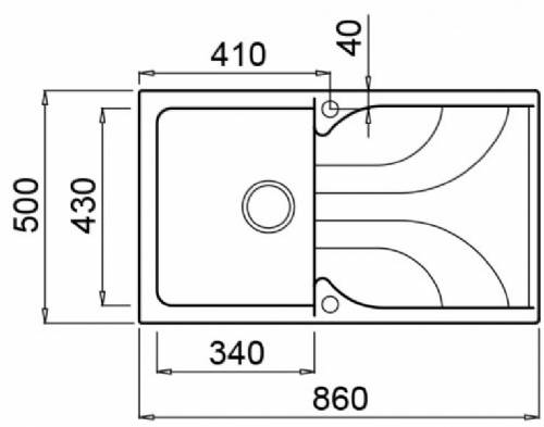 Elleci LME40070 EGO 400 lavello