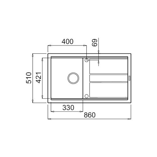 Elleci LMB40073 BEST 400 lavello