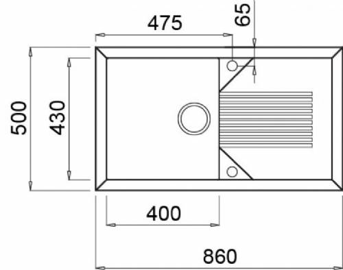 Elleci LGT40040 TEKNO 400 lavello