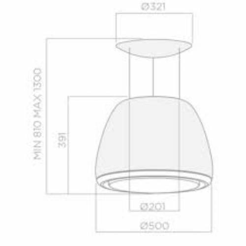 Elica EDITH CLASSIC/F/50 PRF0098360 cappa