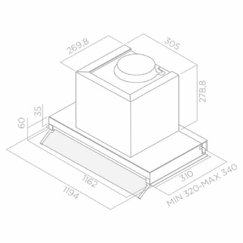 Elica BOXIN IX/A/120 - PRF0097842B cappa