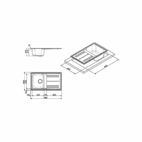 Smeg LZ861P Lavello