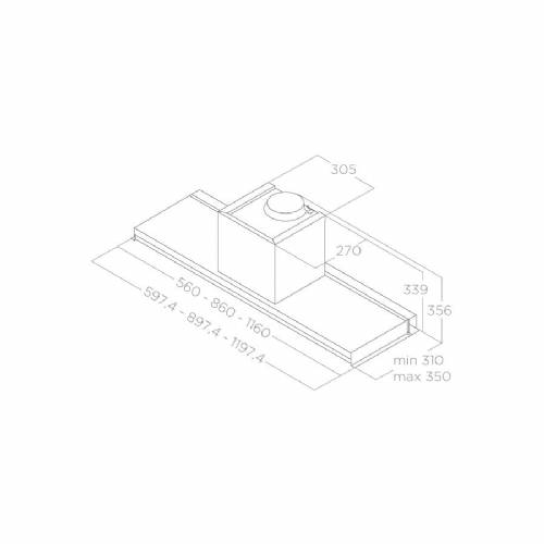 Elica LEVER IX/A/86 PRF0160152 cappa