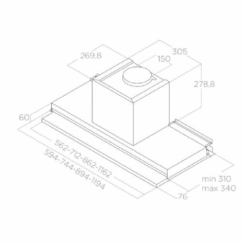 Elica BOXIN DRY IX/A/60 PRF0181274 cappa