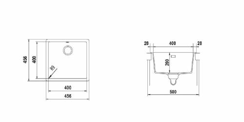 Schock BYKN100A01 BROKLYN N100 lavello