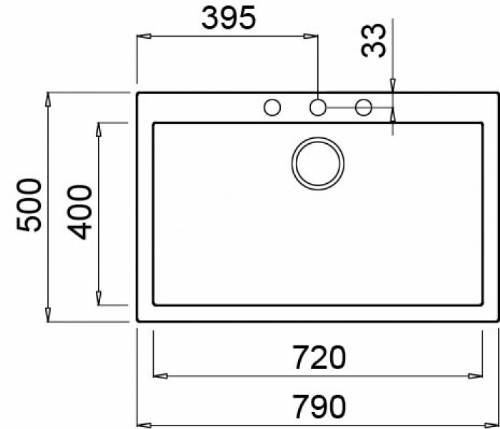 Elleci LKQ13093 QUADRA 130 lavello