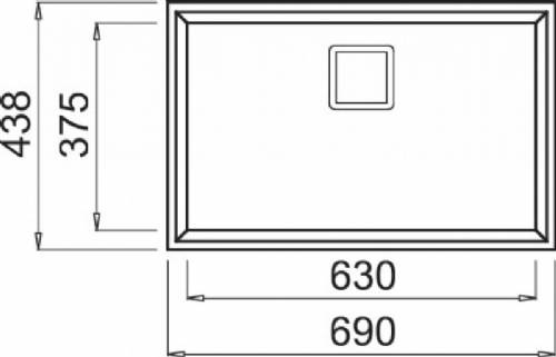 Elleci LGK12040BSO KARISMA 120 SOTTOTOP lavello