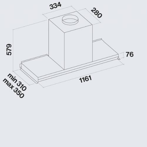 Falmec VIRGOLA NRS cappa cm 120