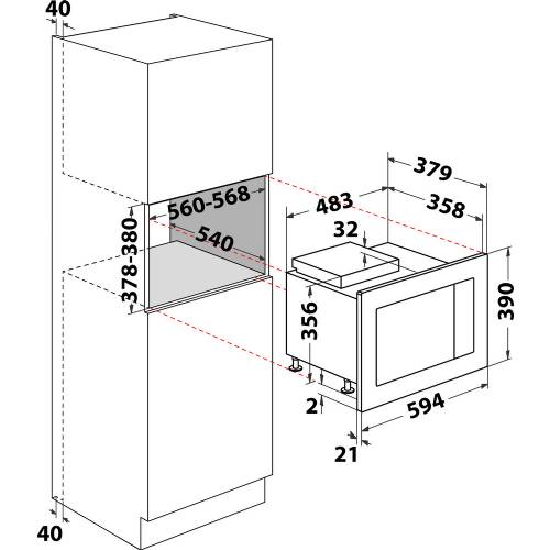 Indesit MWI 125 GX microonde