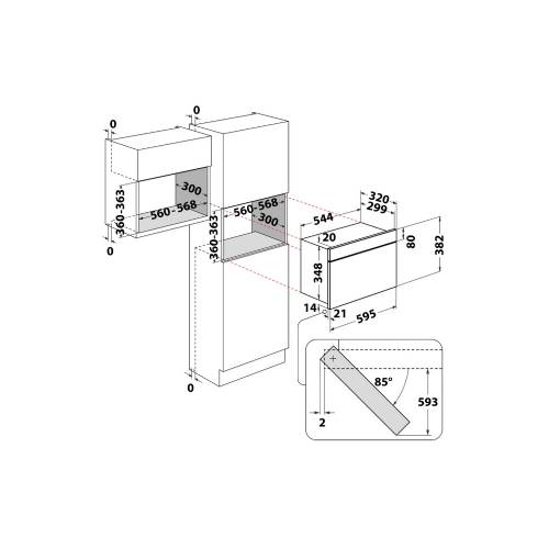 Whirlpool W67 MN840 NB microonde