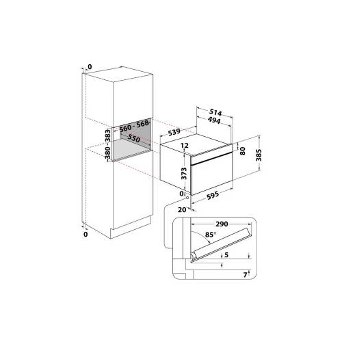 Whirlpool W9 MD260 BSS microonde