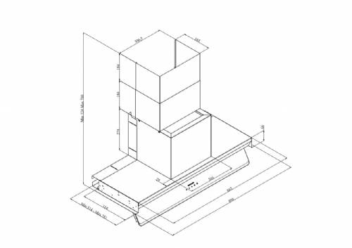 Silverline 3129 INSIDE 4 cappa incasso inox cm 90