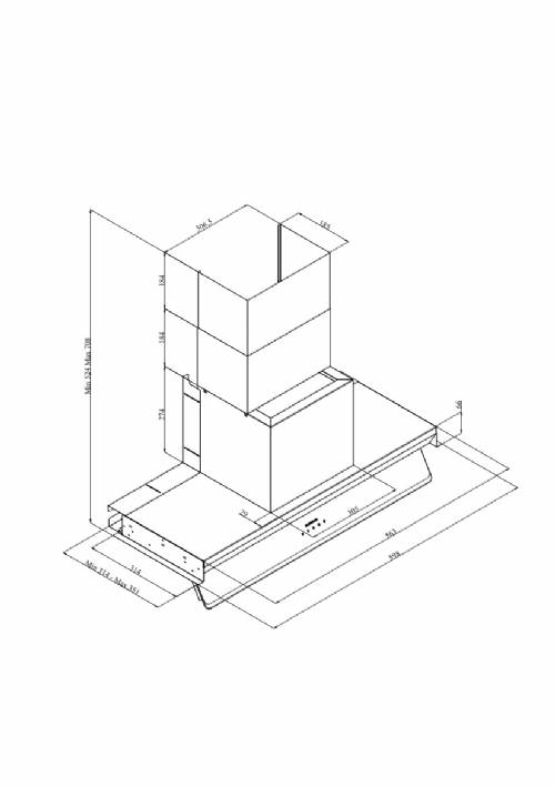 Silverline 3129 INSIDE 4 cappa incasso nera cm 60