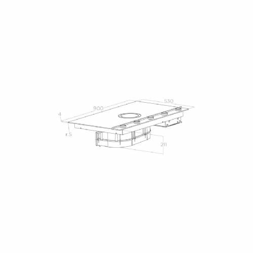 Elica NIKOLATESLA UNPLUGGED BL/F/90 PRF0184019 cappa e piano cottura