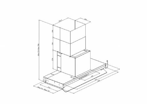 Silverline 3129 INSIDE 3 cappa incasso nera cm 60