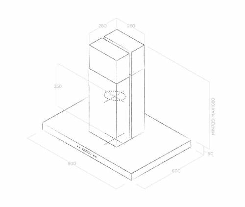 Elica SPOT PLUS ISLAND IX/A/90 PRF0097375A cappa