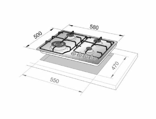De Longhi AVF 46 PRO piano cottura