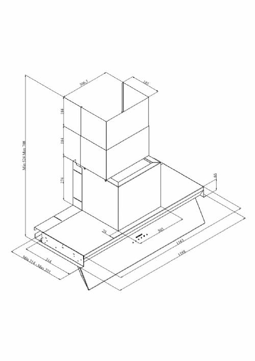 Silverline 3129 INSIDE PRO cappa incasso nera cm 120
