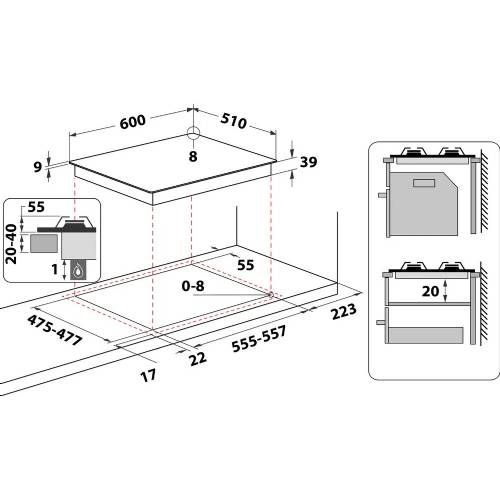Hotpoint PCN 642 T/IX/HAR piano cottura
