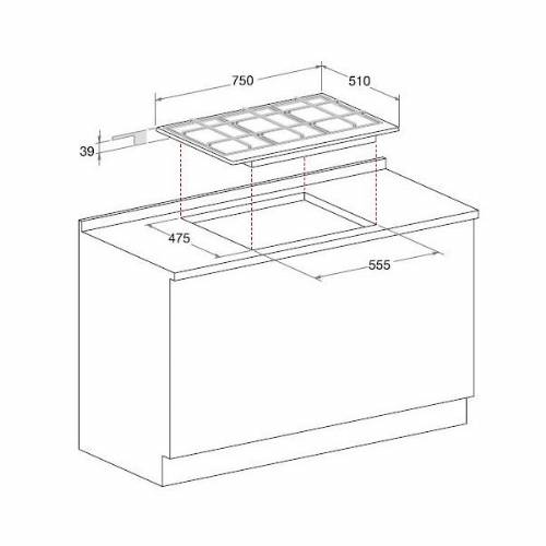 Hotpoint PCN 752 T/IX/HAR piano cottura