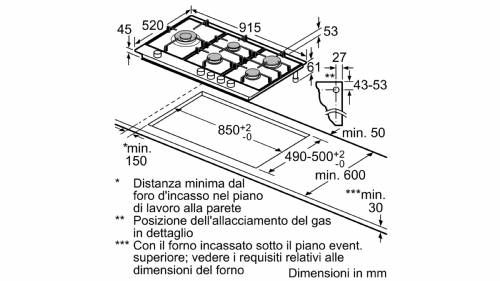 Bosch PCS9A5B90 piano cottura