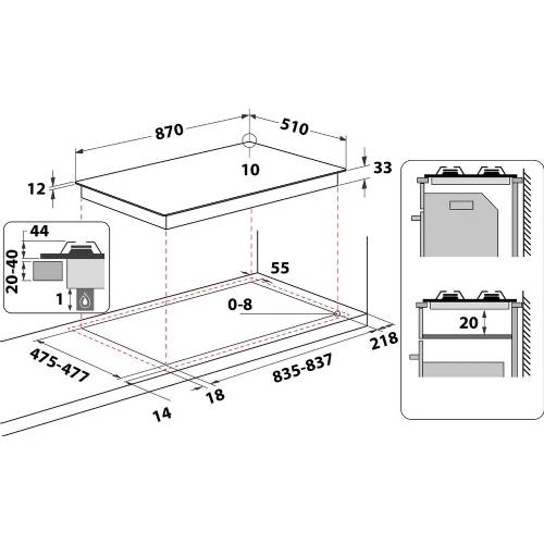 Hotpoint PHN 960MST (AN) R/HA piano cottura