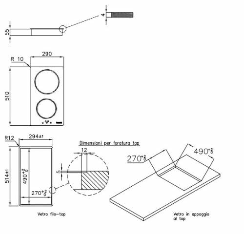 Foster 7322 300 piano cottura