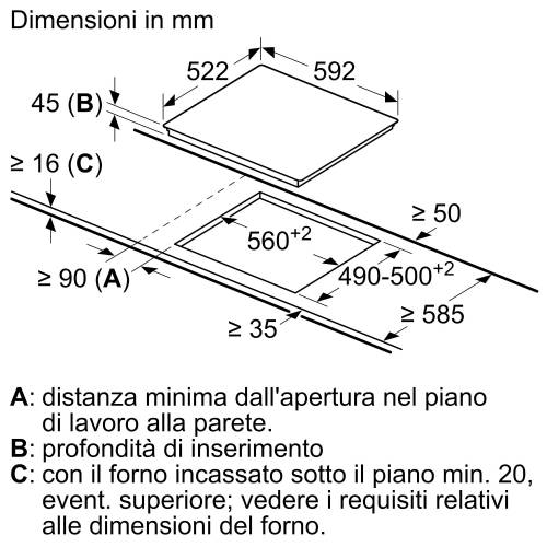 Bosch PKF611BB2E piano cottura