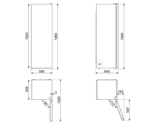 Smeg FS18EV2HX Frigorifero