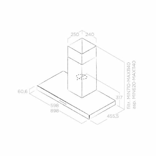 Elica JOY BLIX/A/60 PRF0104625A cappa