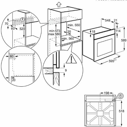 Electrolux KOFEH60X forno