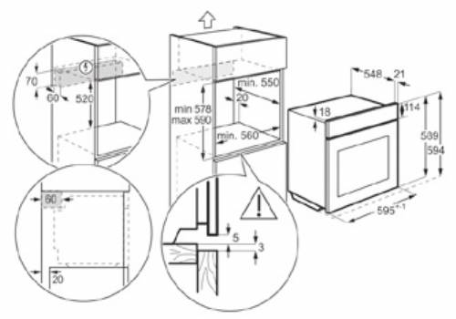 Electrolux KOCBH39X forno