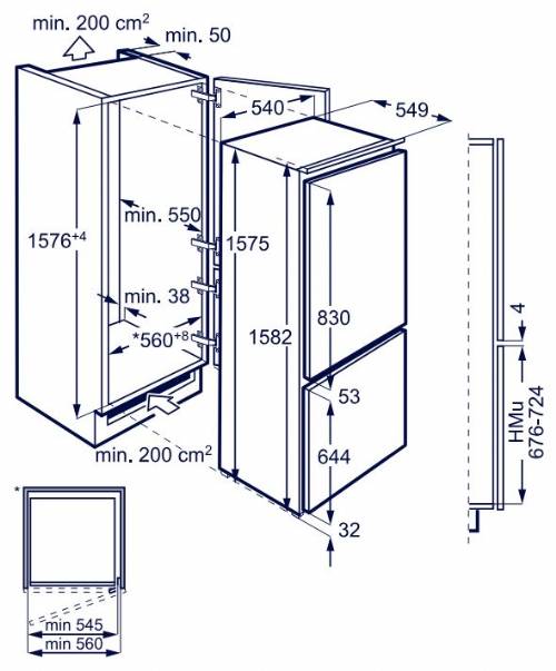 Electrolux KNS5LE16S frigorifero