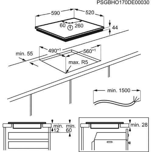 Electrolux EIL63443BW piano cottura