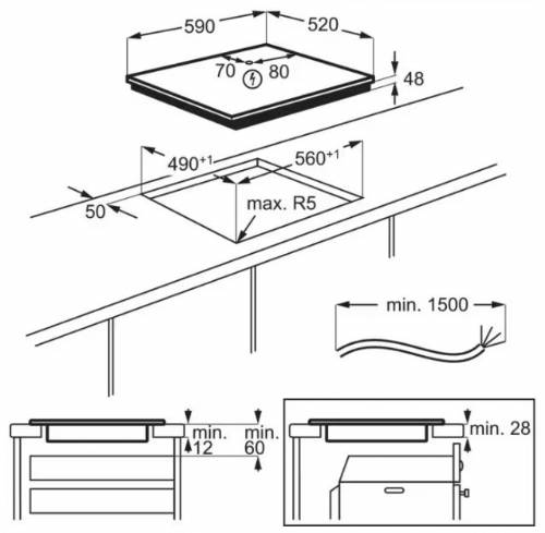 Electrolux KIB60424CK piano cottura