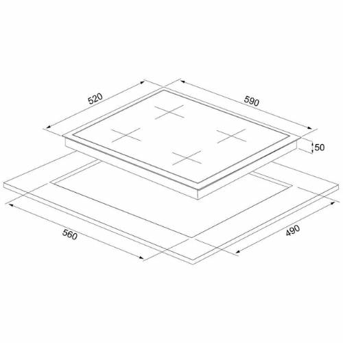 Silverline IH5445B01 piano cottura