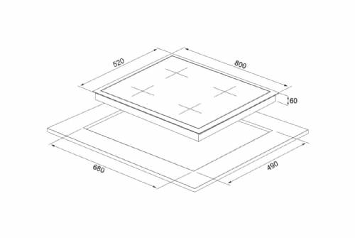 Silverline IH5449B01 piano cottura