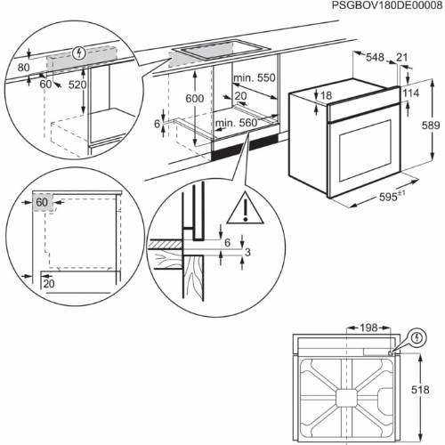 Electrolux KOCGS30TX forno