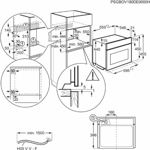 Electrolux KVMDE46X forno