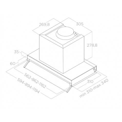 Elica BOXIN LX/BL MAT/A/120 - PRF0172168 cappa